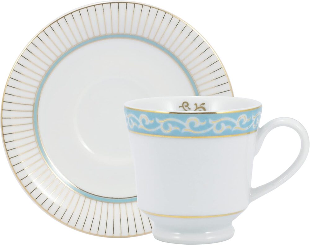 Serviço de Chá e Café 53 peças em Porcelana, Modelo Redondo ... - Image 8