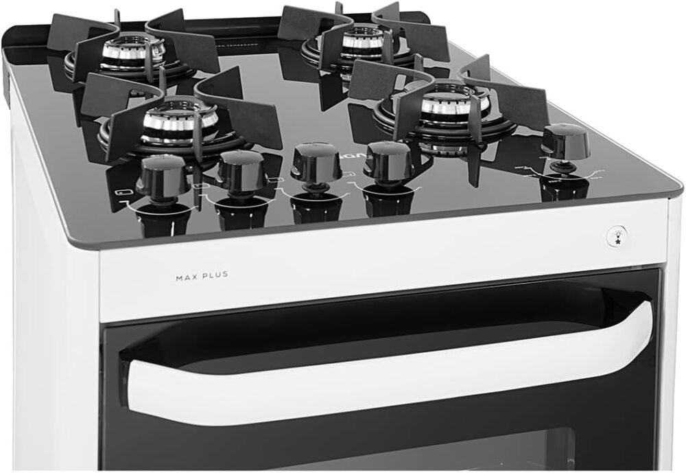 SUGGAR FOGÃO MAX GLASS BRANCO MESA DE VIDRO 4 BOCAS TREMPE 6... - Image 5