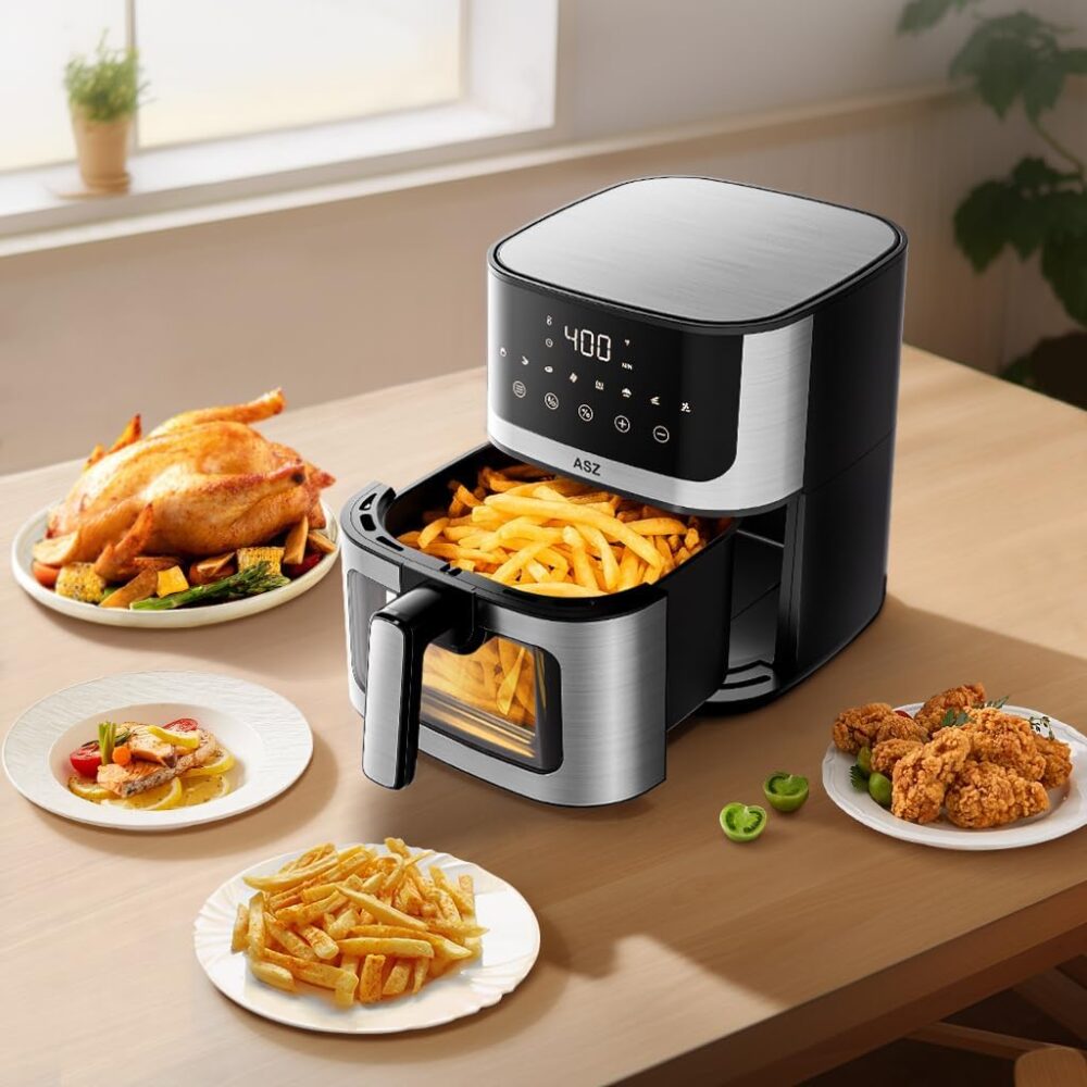 ASZ Frigideira de ar 4,7 litros, Airfryer compacto portátil,... | É bom mesmo? Descubra antes de comprar - Image 6