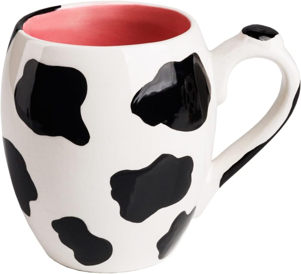SWEETLO Caneca de café de vaca grande Copa de cerâmica - Can...