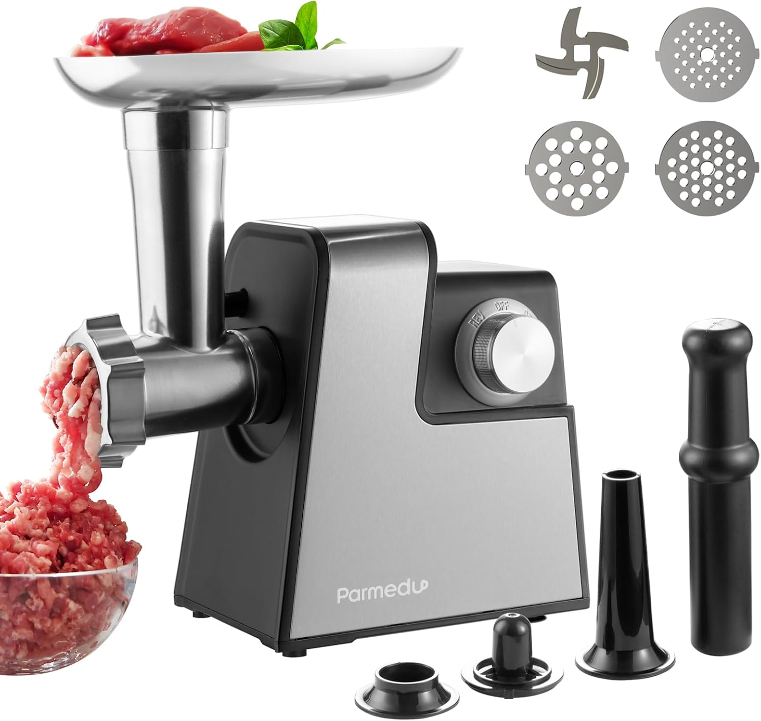 Parmedu Moedor De Carne Elétrico Compacto Para Uso Doméstico...