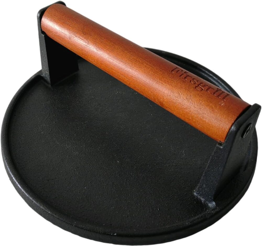 Firsgrill Prensas de ferro fundido com cabo de madeira (redo... - Image 2
