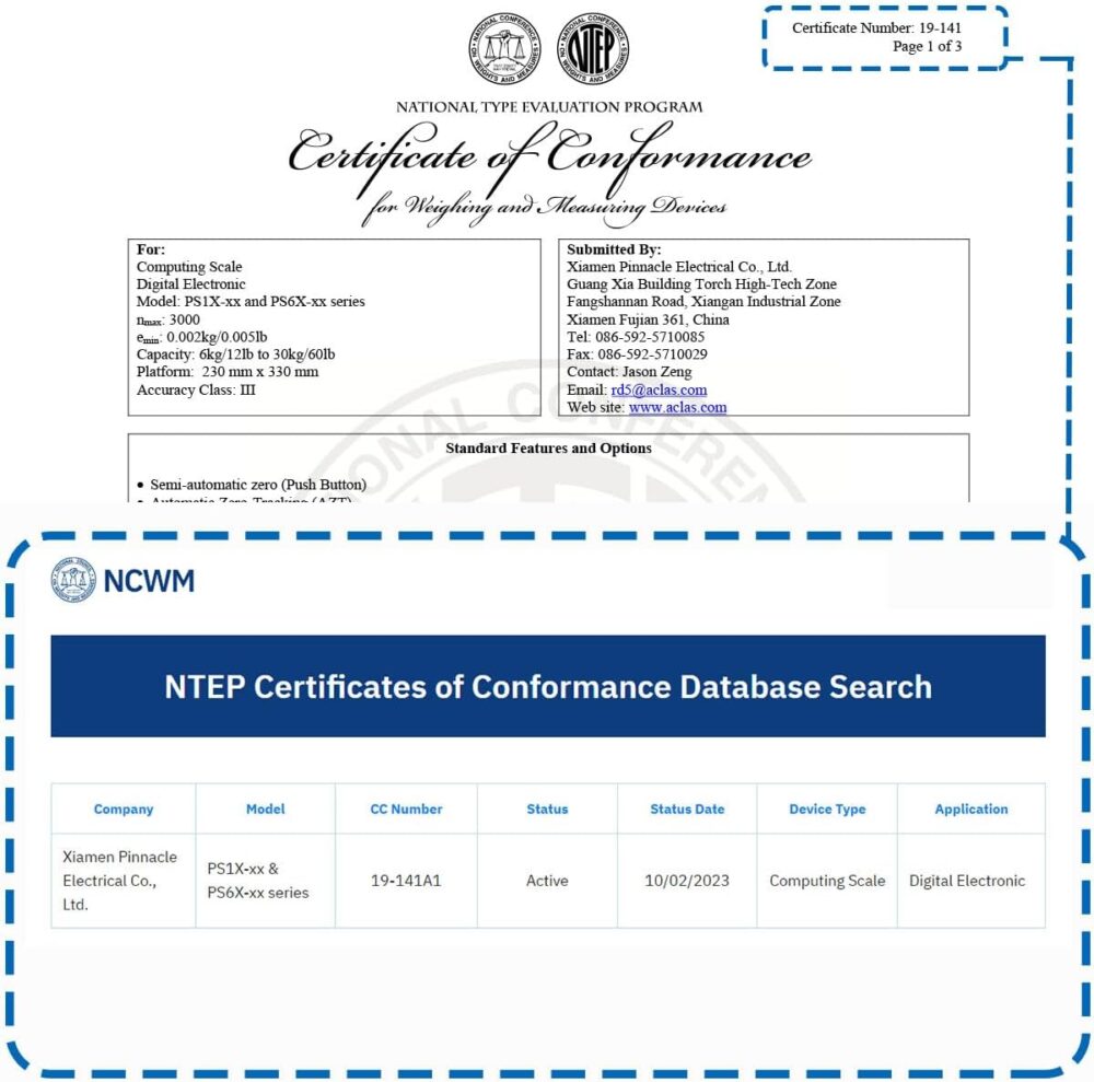 Aclas Balança Digital de Computação de Preços Ntep Certifica... - Image 3
