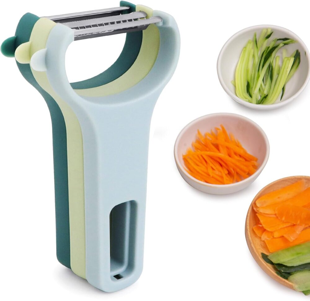 VOGARB Descascador de legumes para cozinha, 3 lâminas de aço... - Image 6