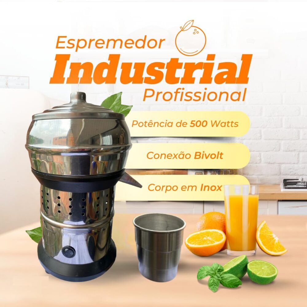Espremedor Industrial Profissional Extrator em Inox Anti-Res... - Image 3