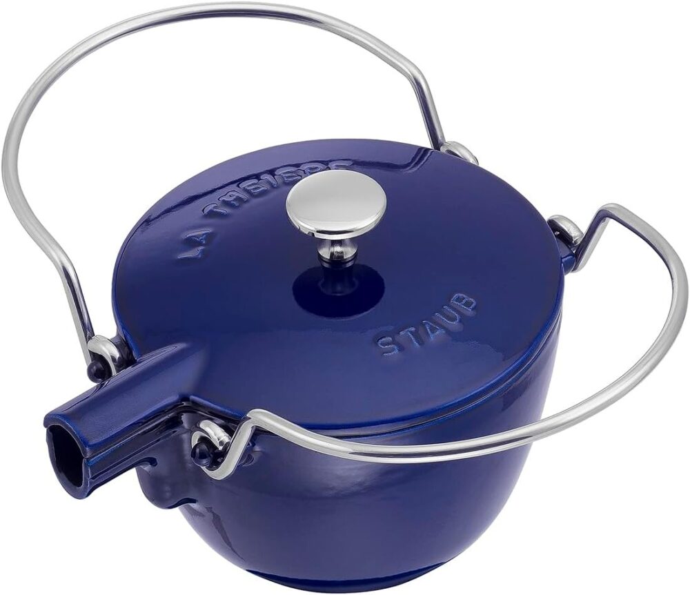 Staub Chaleira redonda de ferro fundido 1 litro - azul escur... - Image 2