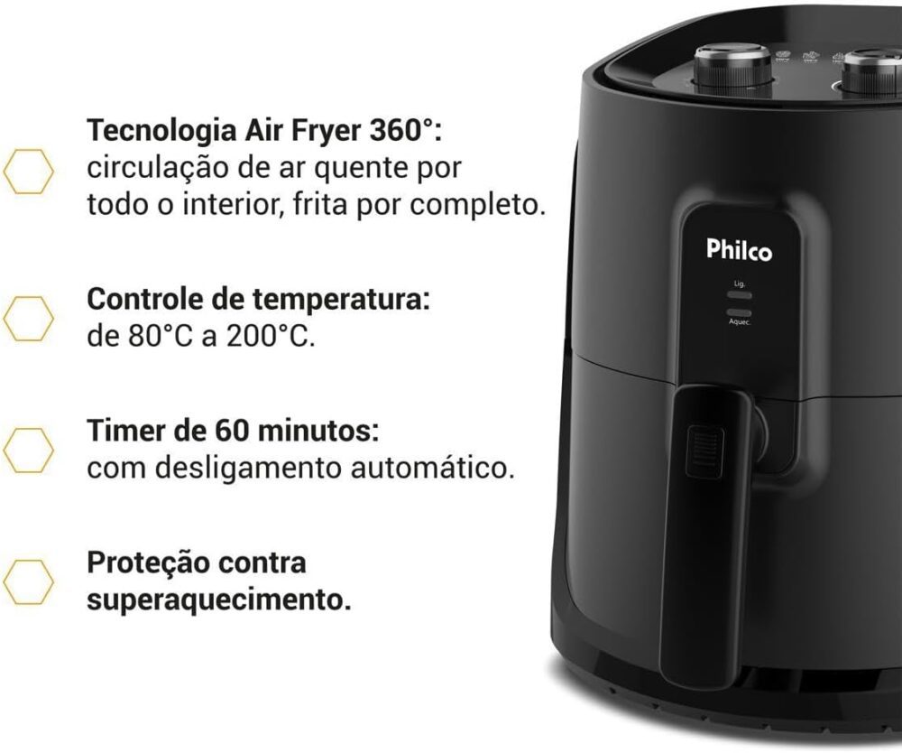 Air Fryer Philco 5,5L Revestimento Redstone 1500W 220 | É bom mesmo? Descubra antes de comprar - Image 5