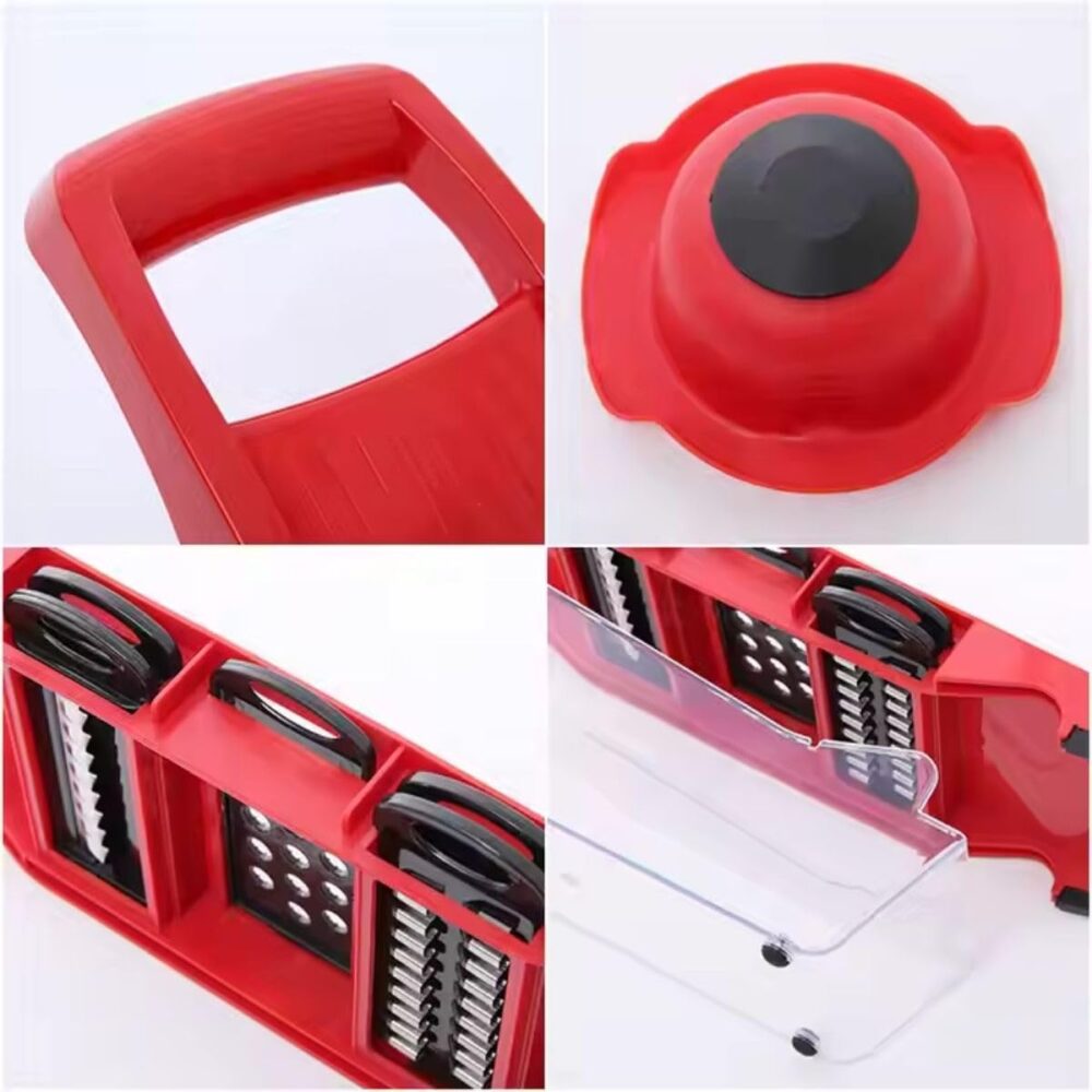 Cortador de Legumes Multifuncional Mandoline, 6 Lâminas Aço ... - Image 7