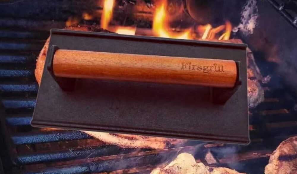 Firsgrill Prensas de ferro fundido com cabo de madeira (redo... - Image 3