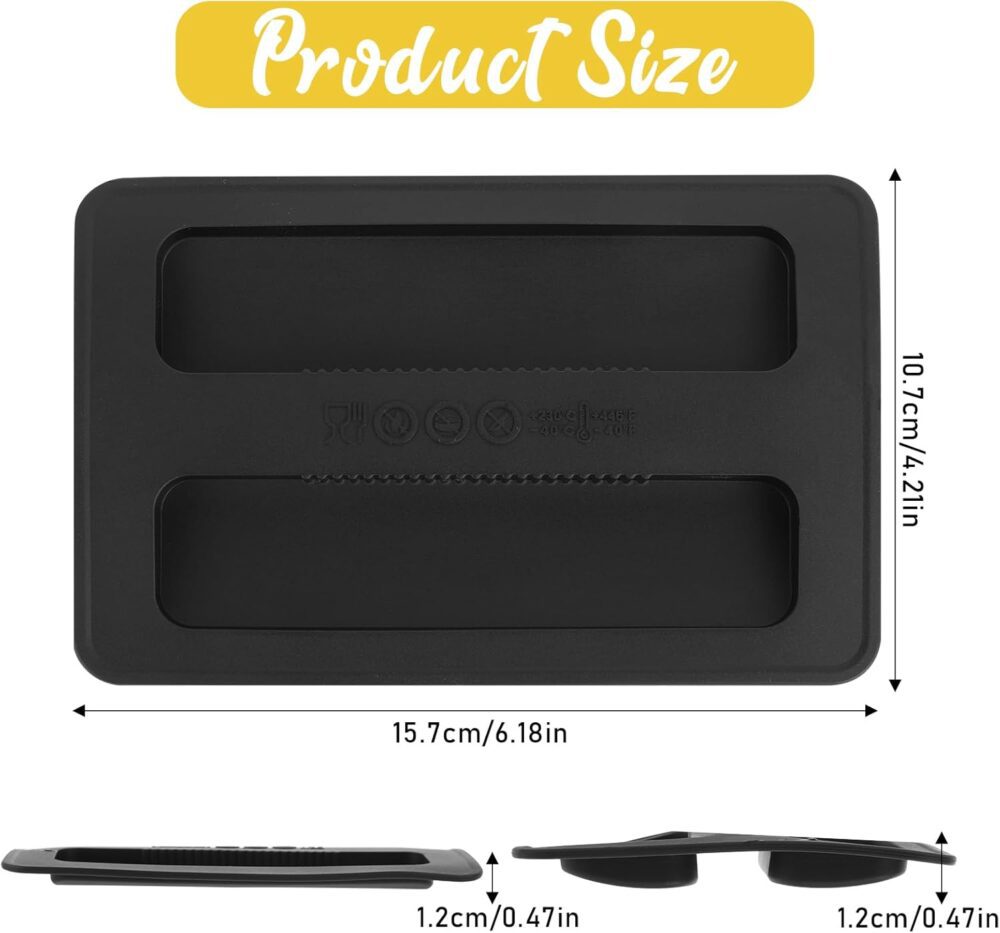 Capa de torradeira, 2 peças de silicone, 2 fatias, tampa de ... - Image 2