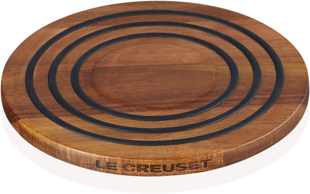 Le Creuset tripé magnético de madeira, madeira de acácia com... - Image 2