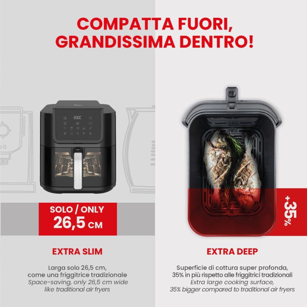 ARDES - ARFRYA08LV Friggitrice Ad Aria 8 litros extra profon... | É bom mesmo? Descubra antes de comprar - Image 3