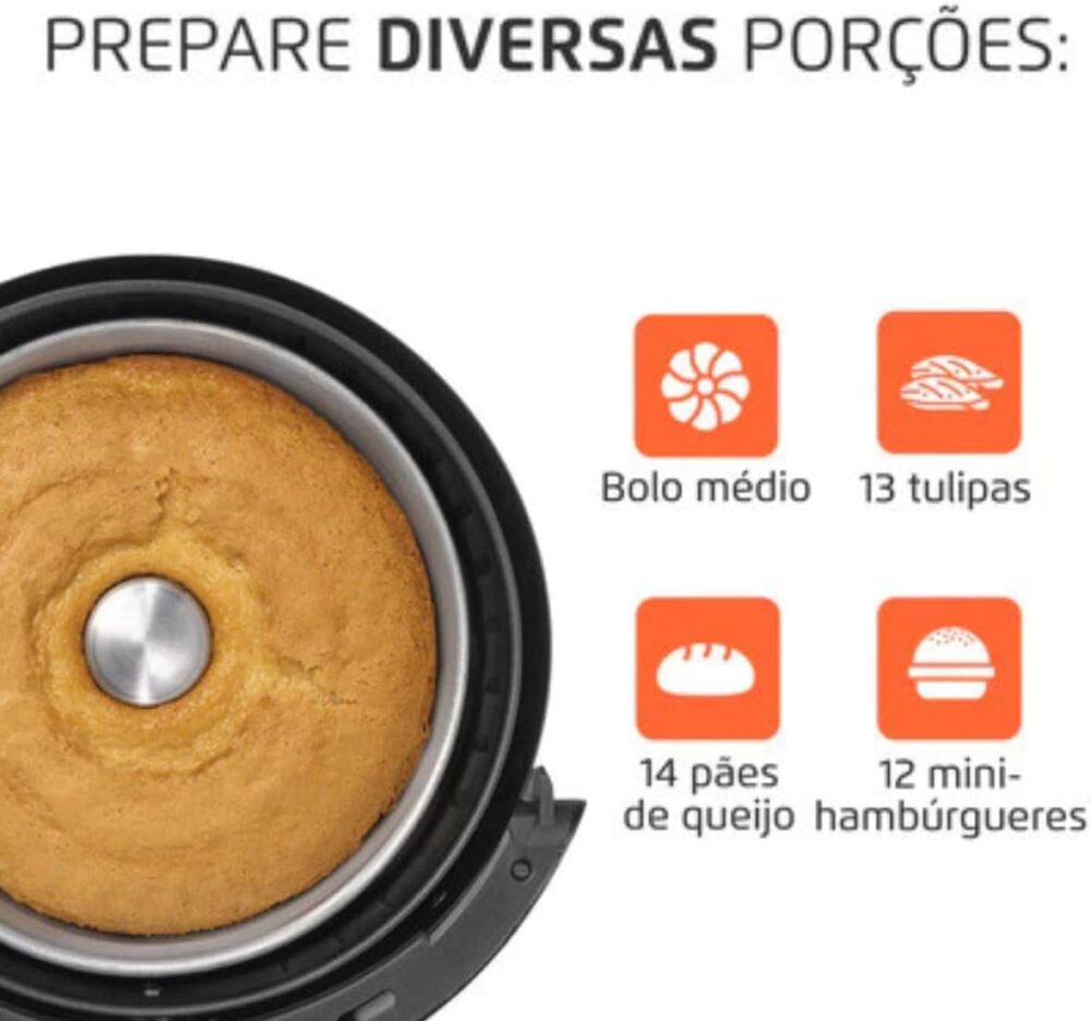Fritadeira Air Fryer Elétrica Preto 127V de 3,8 Litros para ... | É bom mesmo? Descubra antes de comprar - Image 2