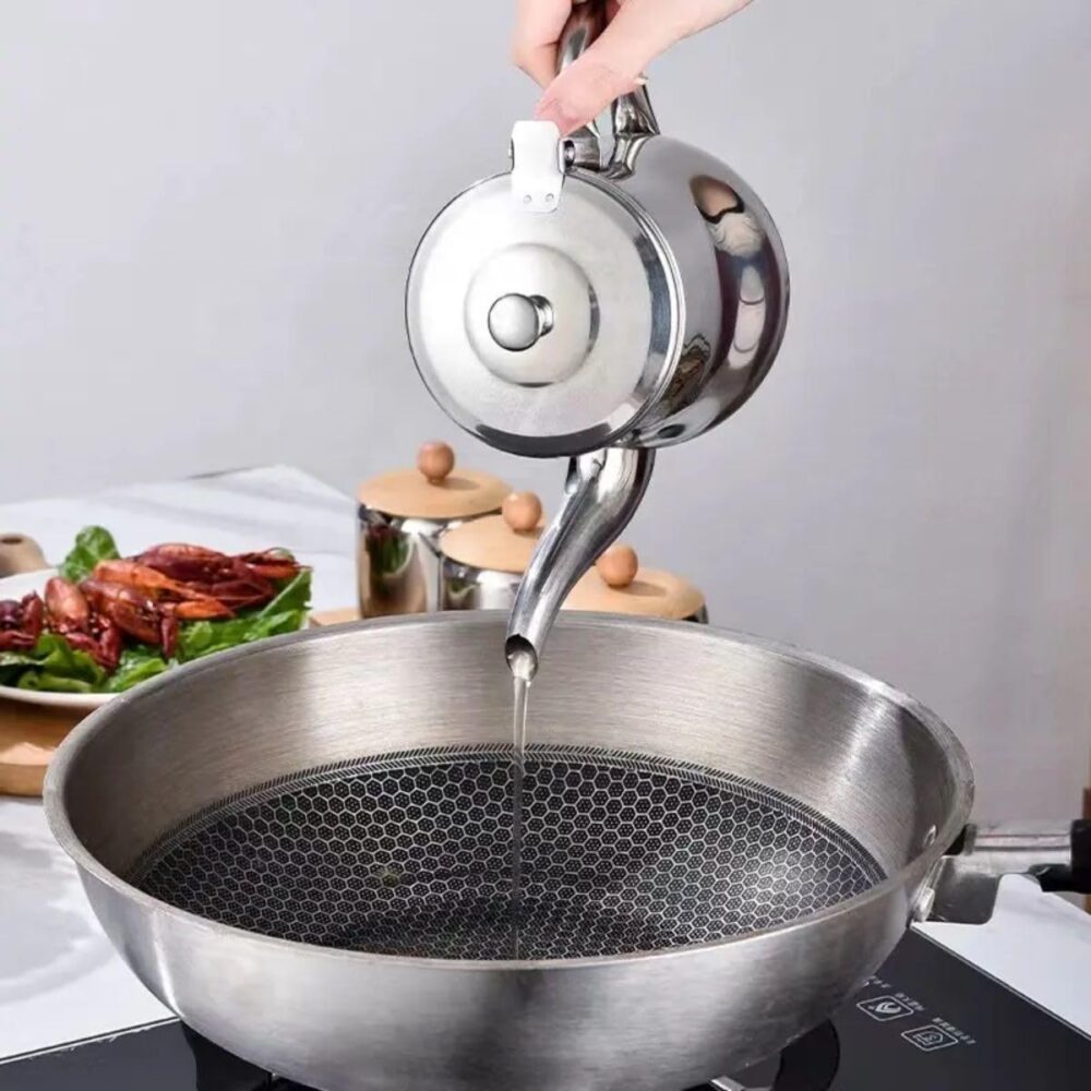 Bule Aço Inox Com Tampa P/Servir Café Leite Chá 420ml - Image 4