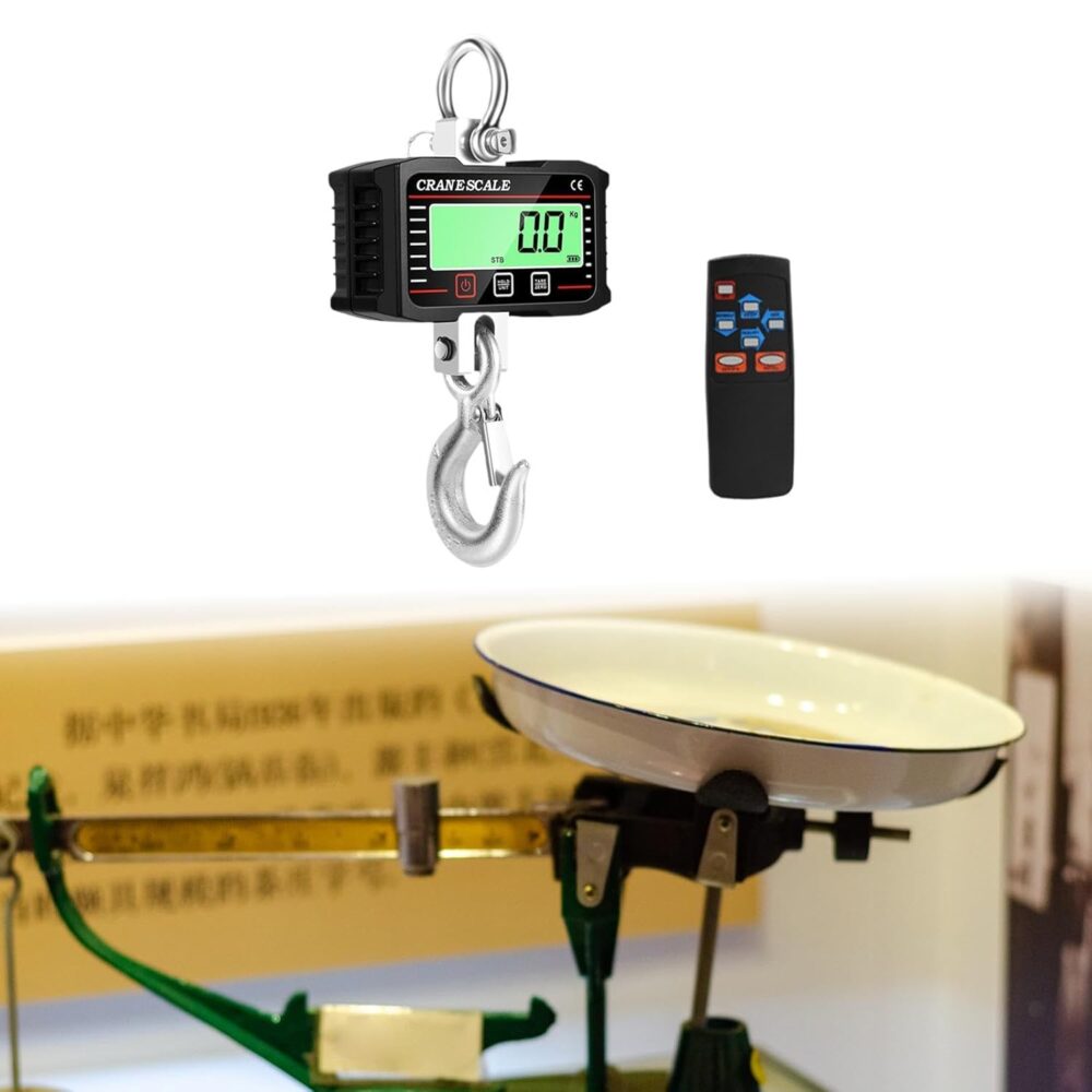 oshhni Balança de guindaste de 1000 kg Balança digital suspe... - Image 6