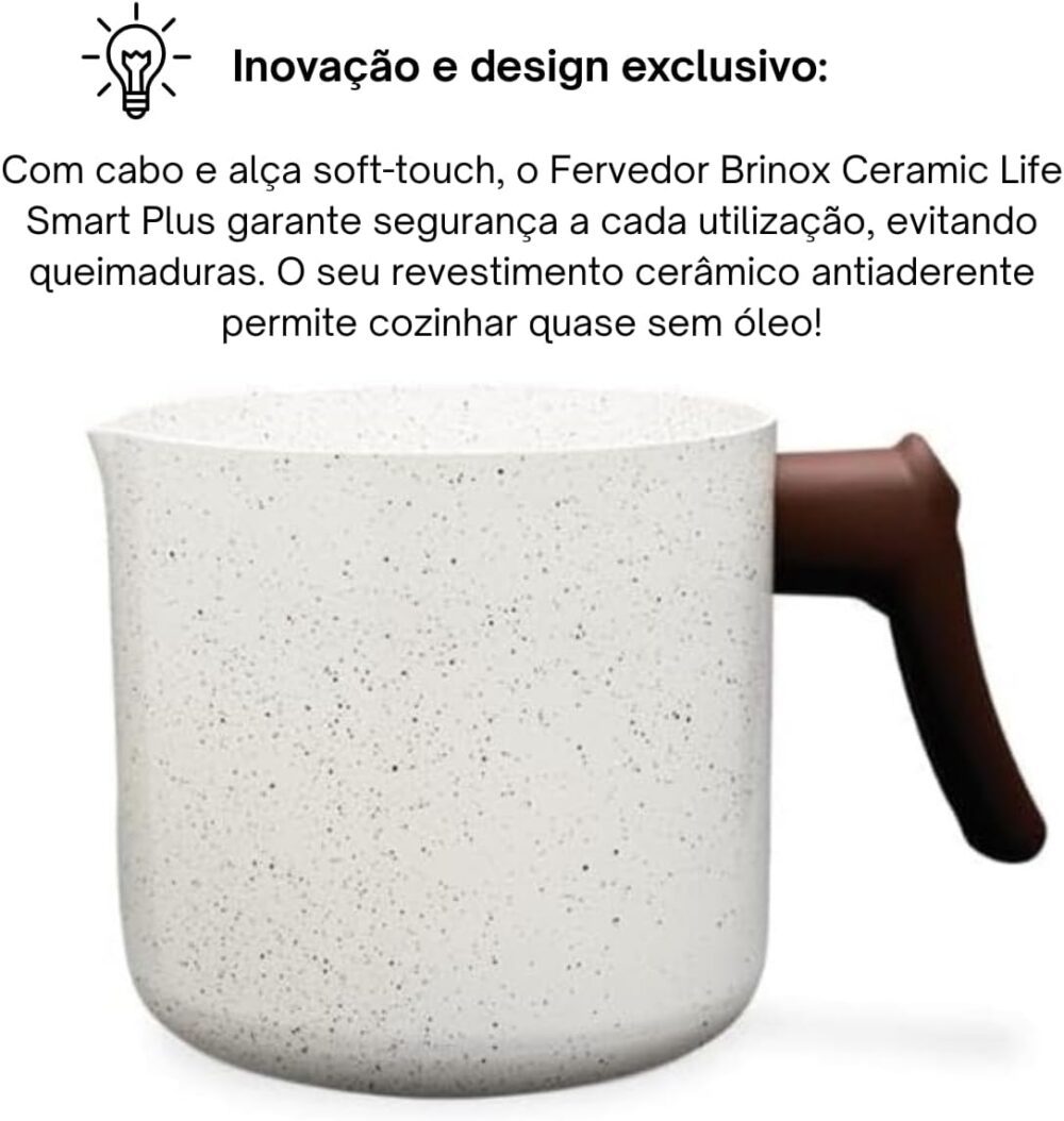 Kit Conjunto Fervedor Vanilla Ceramic Life Smart Plus 14cm, ... - Image 3
