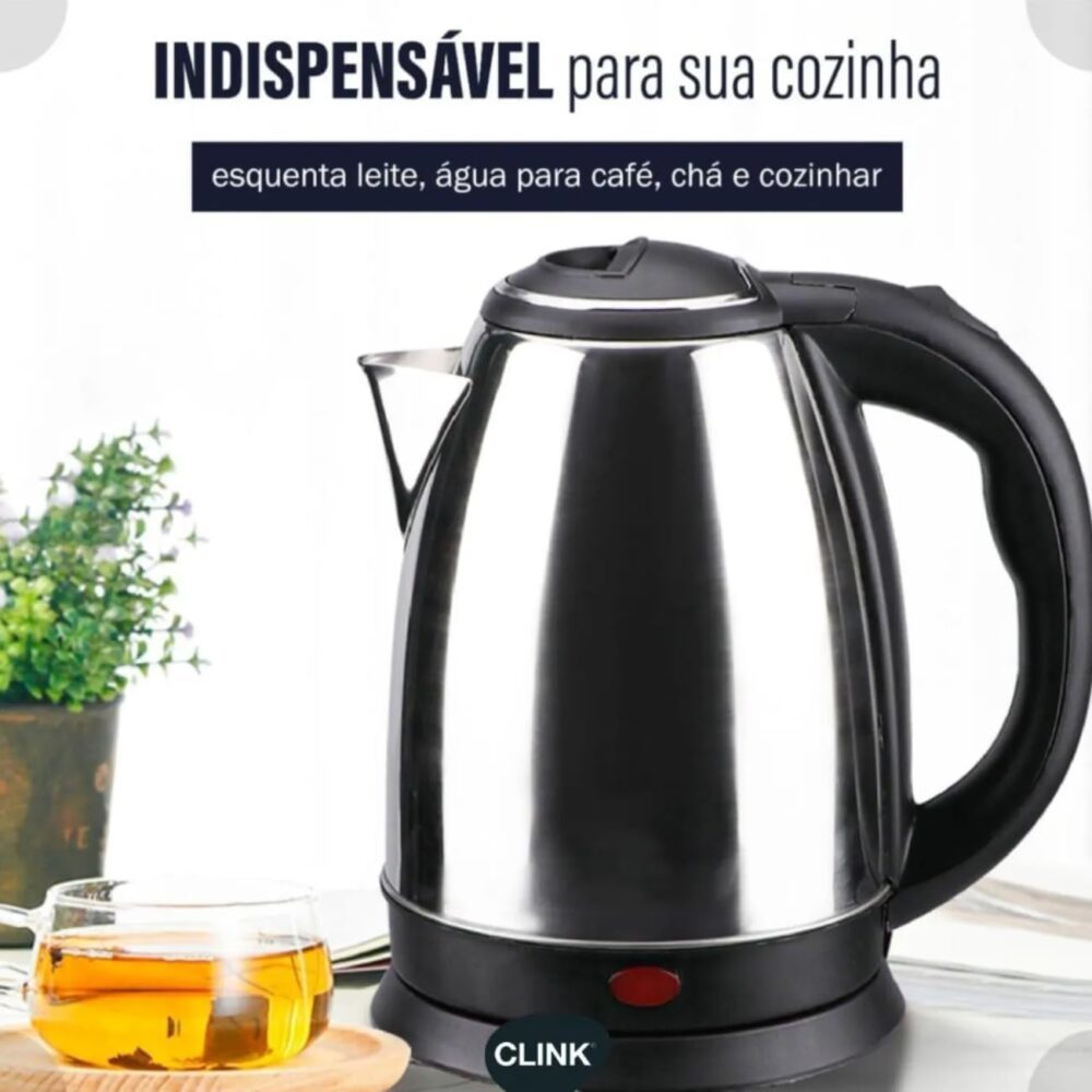 Chaleira Elétrica de 1,8 Litros, 1000 Watts, 127V - Ferve a ... - Image 5