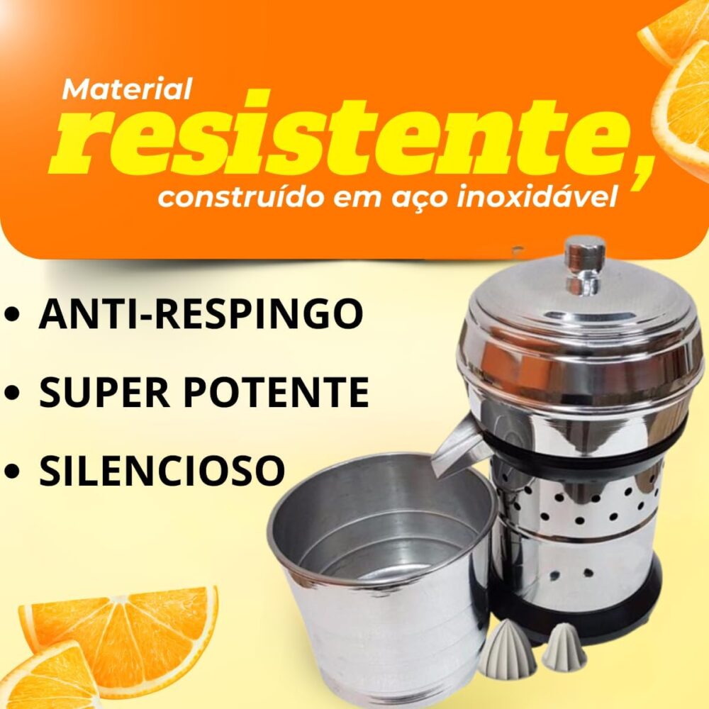 Espremedor Industrial Profissional Extrator em Inox Anti-Res... - Image 5