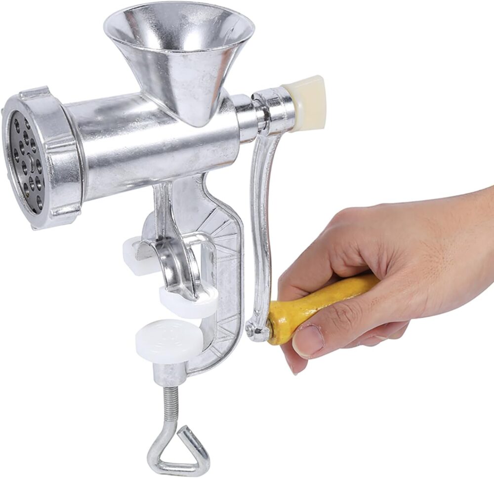 Moedor de carne, liga de alumínio, uso manual, moedor de car... - Image 9