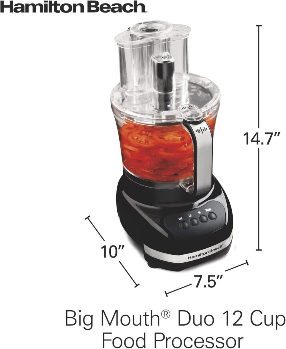 Hamilton Beach Processador de alimentos Big Mouth Duo Plus 1... - Image 8