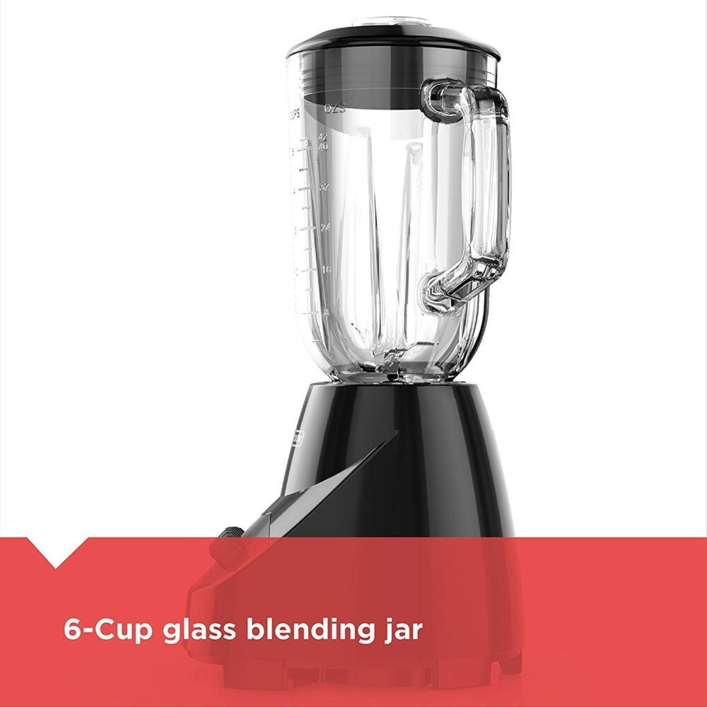 BLACK+DECKER Liquidificador de bancada com pote de vidro de ... - Image 6