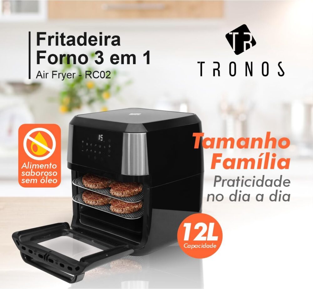 Fritadeira Forno Airfryer 12 L Oven Fry 4 em 1 Tronos - 127v | É bom mesmo? Descubra antes de comprar - Image 4