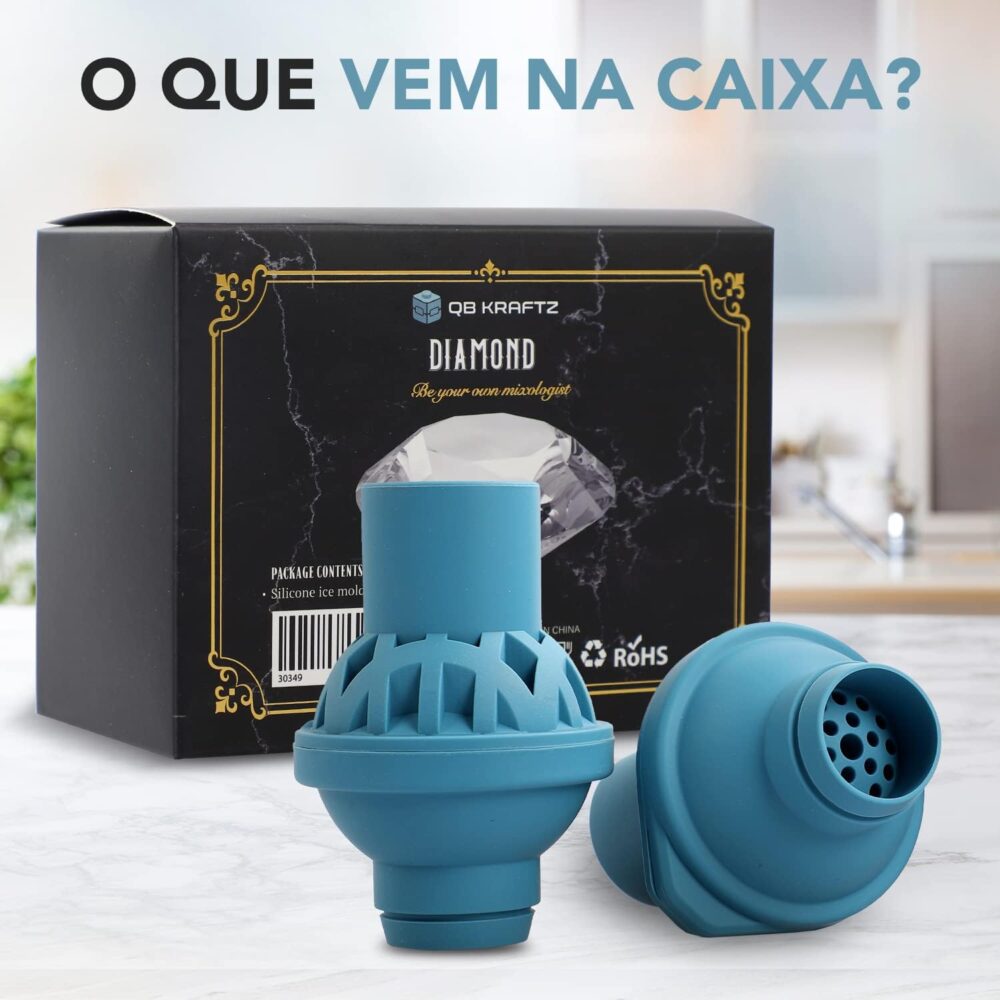 QB KRAFTZ Forma de Gelo - Molde em Formato de Diamante | Con... - Image 8