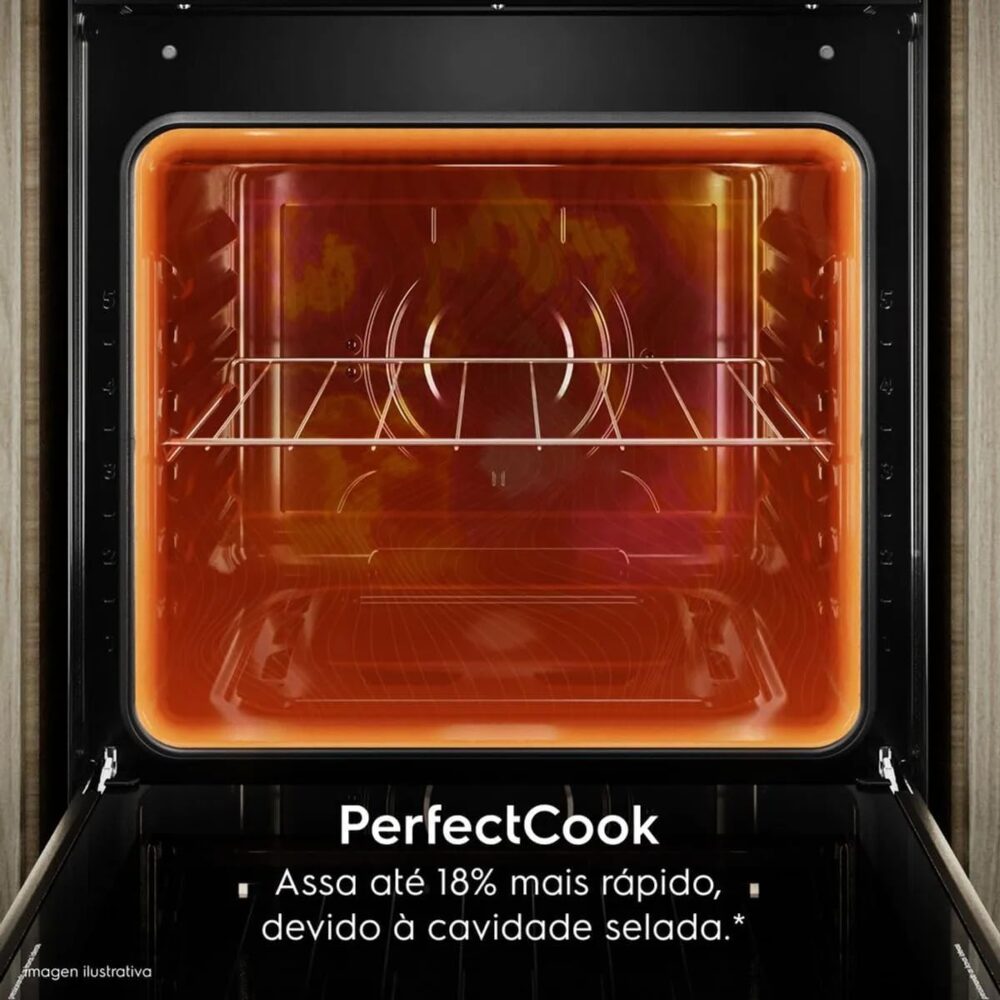 Fogão 5 bocas Electrolux Preto Efficient Mesa de Vidro, Perf... - Image 6
