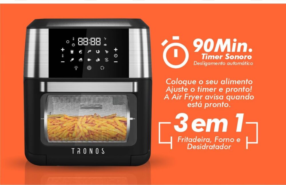 Fritadeira Forno Airfryer 12 L Oven Fry 4 em 1 Tronos - 127v | É bom mesmo? Descubra antes de comprar - Image 5