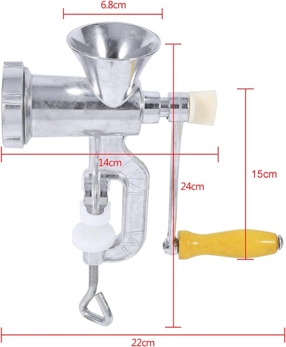 Moedor de carne, liga de alumínio, uso manual, moedor de car... - Image 7