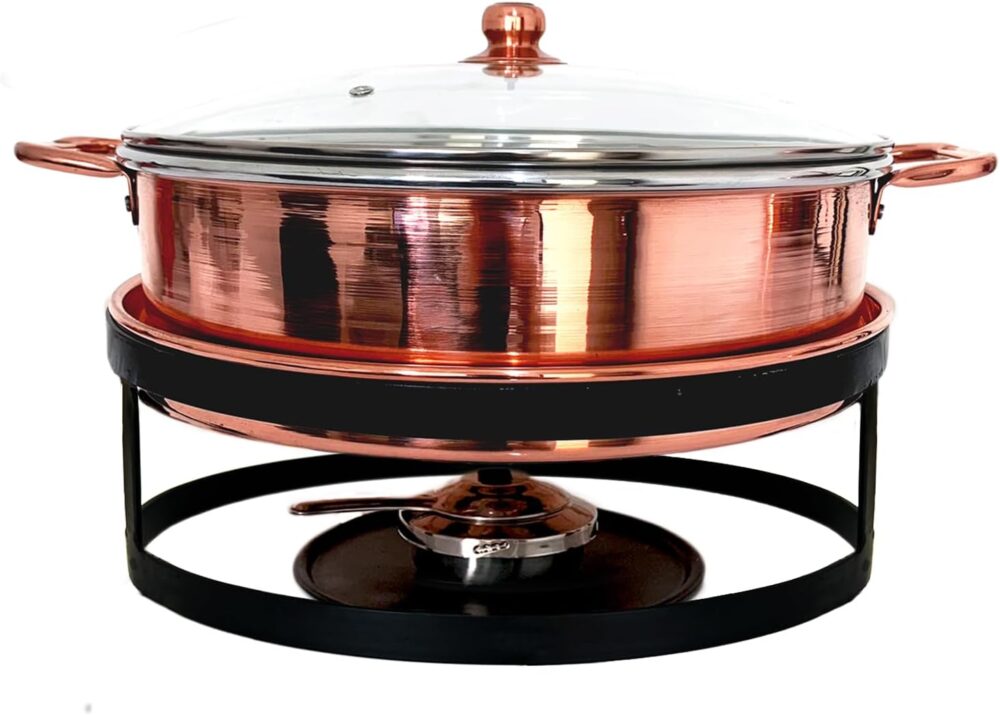 Rechaud Cobre Puro Banho Maria 8 Litros Buffet