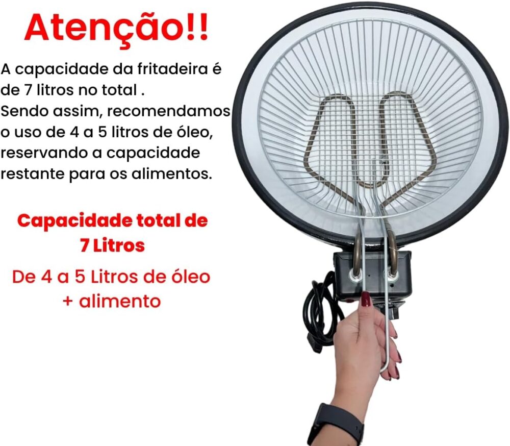 Fritadeira Industrial Elétrica Tacho Esmaltada Capacidade 7 ... | É bom mesmo? Descubra antes de comprar - Image 4