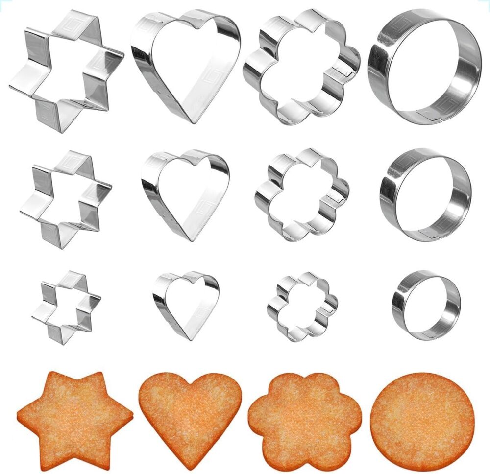 Kit Cortadores Para Biscoito e Pasta Americana 12 Peças em I...