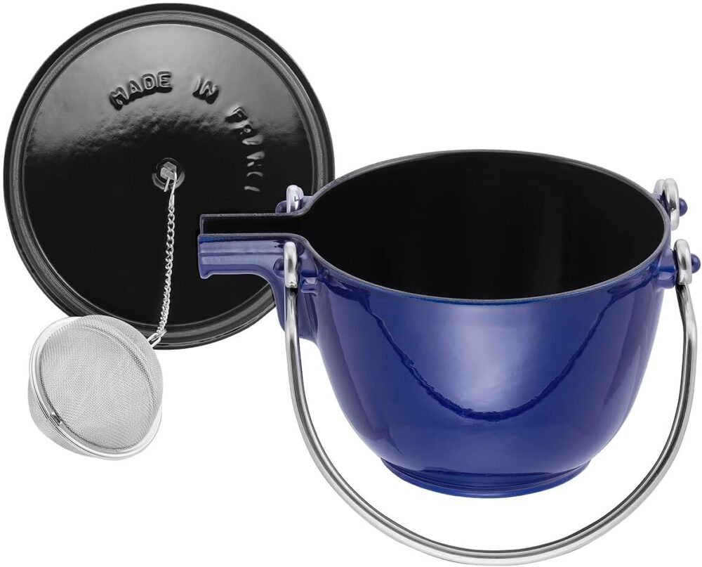 Staub Chaleira redonda de ferro fundido 1 litro - azul escur... - Image 4