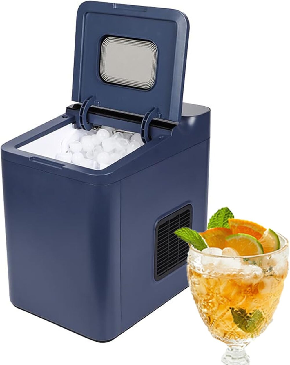 星姿 Máquina de gelo de bancada doméstica, 9 cubos de bala pro...