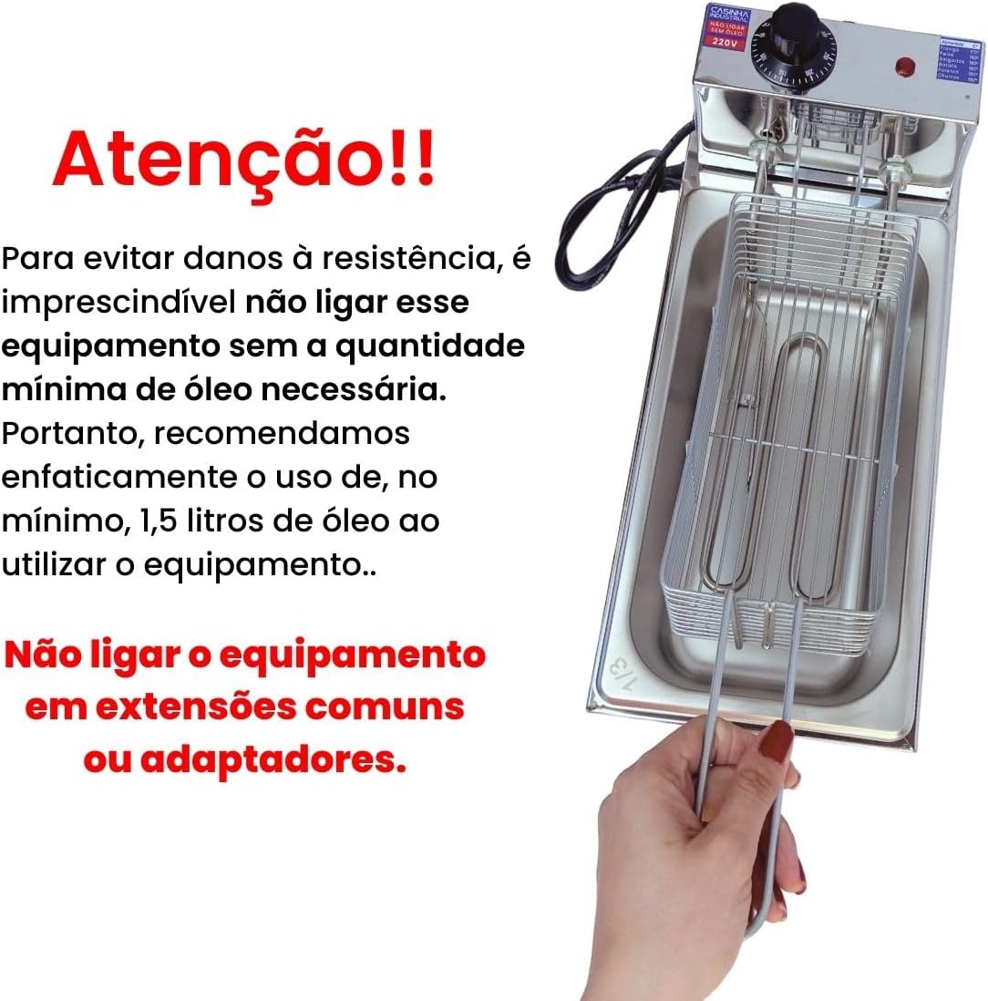 Fritadeira Industrial Elétrica Cuba 3L (110) | É bom mesmo? Descubra antes de comprar - Image 7