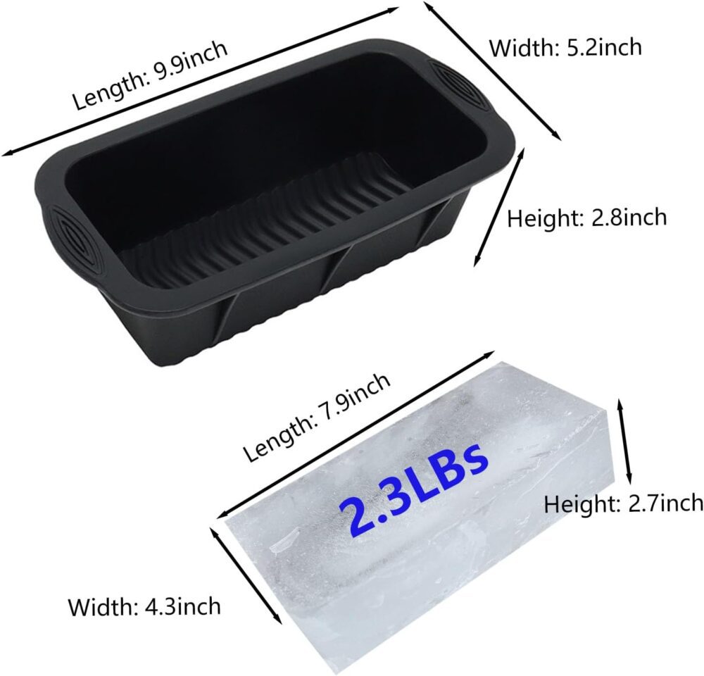 5 moldes de bloco de gelo extragrande, moldes de bloco de ge... - Image 2