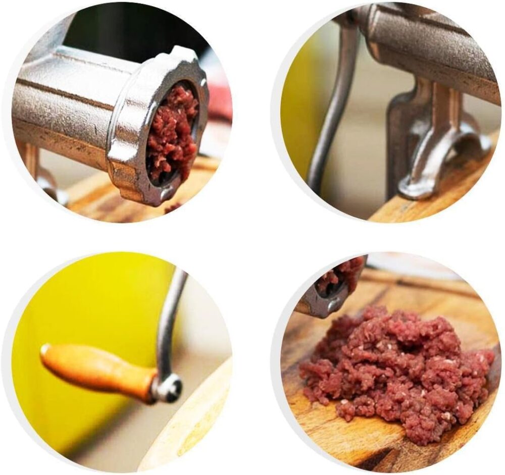 MÁQUINA MOEDOR MANUAL DE CARNE LINGUIÇA 8" FERRO FUNDIDO - Image 3