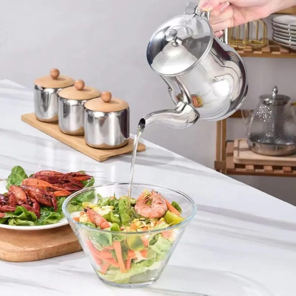 Bule Aço Inox Com Tampa P/Servir Café Leite Chá 420ml - Image 3