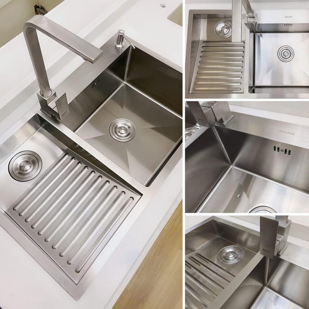 Pia utilitária de lavanderia com lavatório, pia de cozinha d... - Image 2