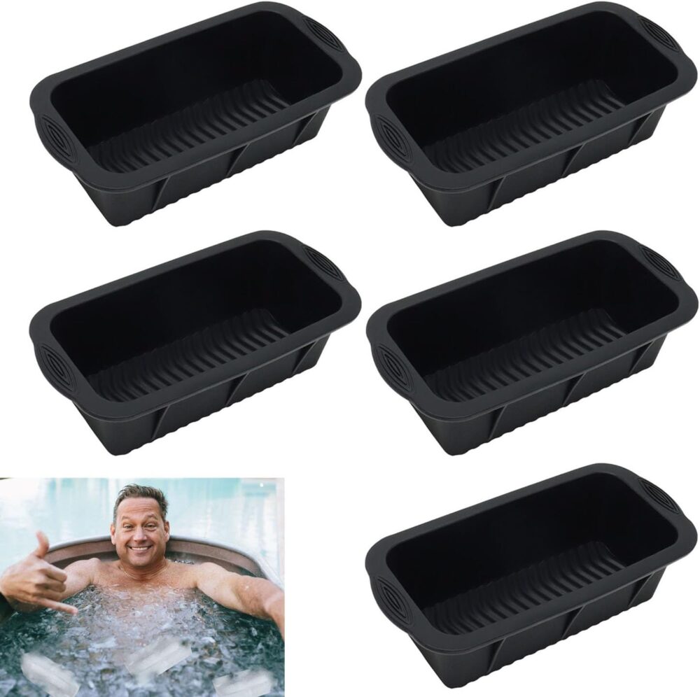 5 moldes de bloco de gelo extragrande, moldes de bloco de ge...