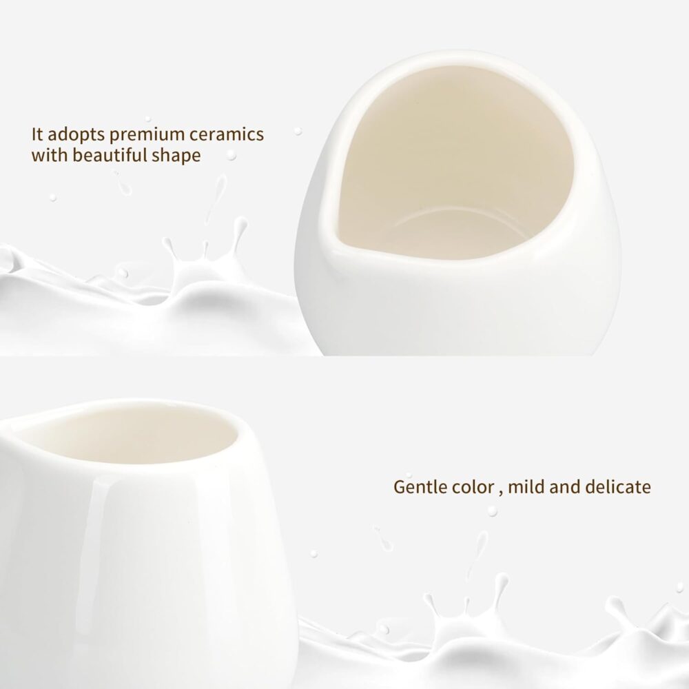 12 peças de mini creme de cerâmica, jarra pequena de porcela... - Image 3