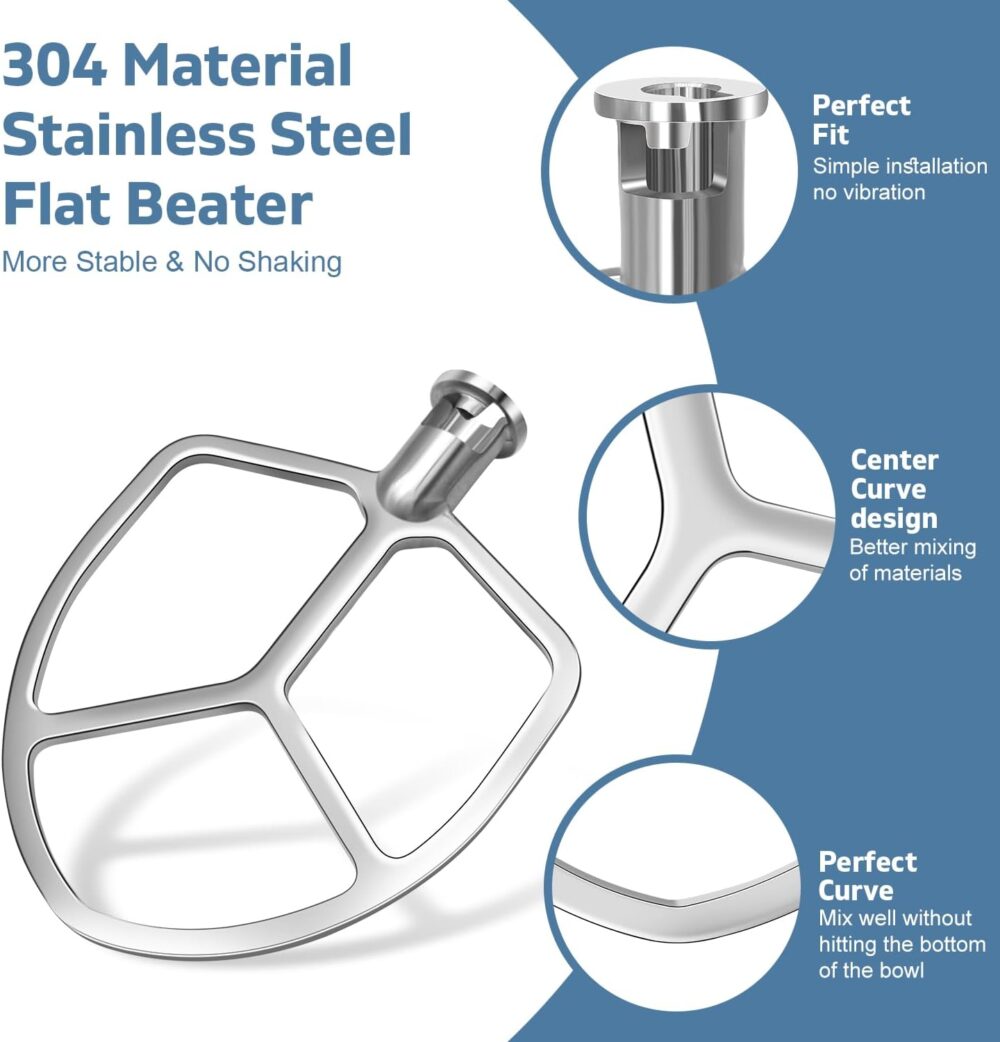 Batedeira plana para batedeira KitchenAid de 5 a 6 litros - Image 3