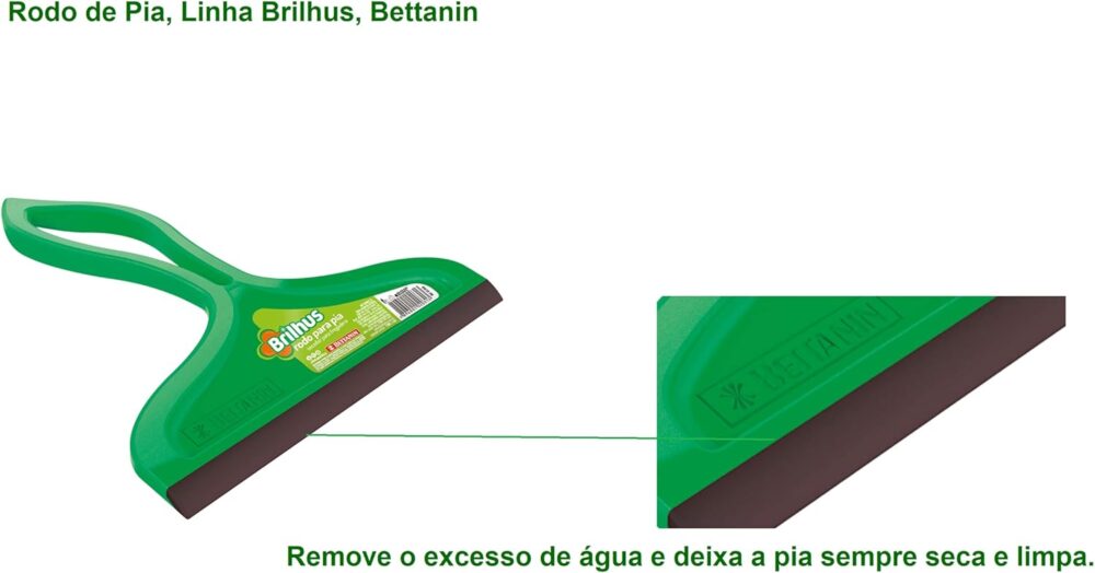 Brilhus - Rodo Plástico para Pia com Perfil de Borracha, Cor... - Image 4