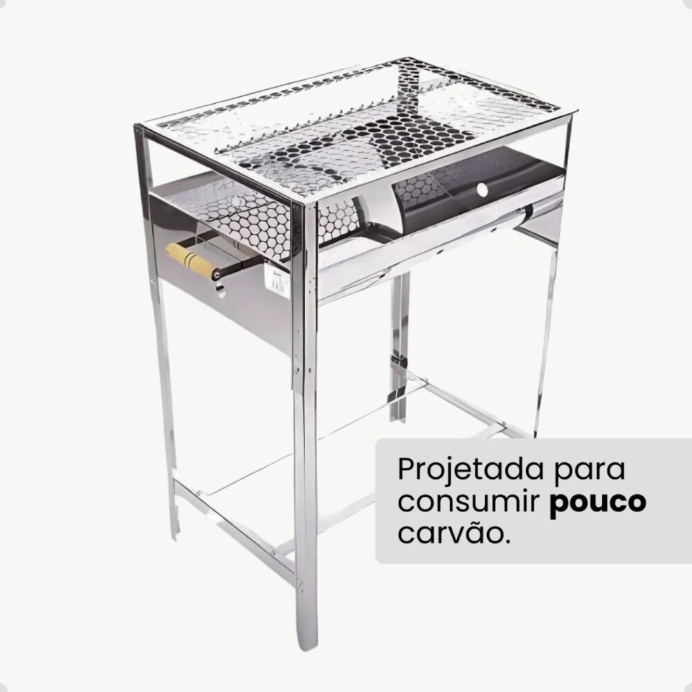 Churrasqueira de Inox N 1 (28x40). (N 1 (28x40)) - Image 4