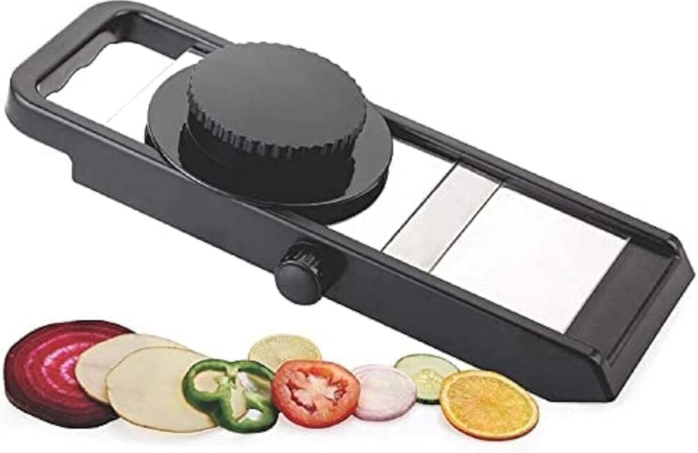 Cortador ajustável de frutas e vegetais de aço inoxidável, c...