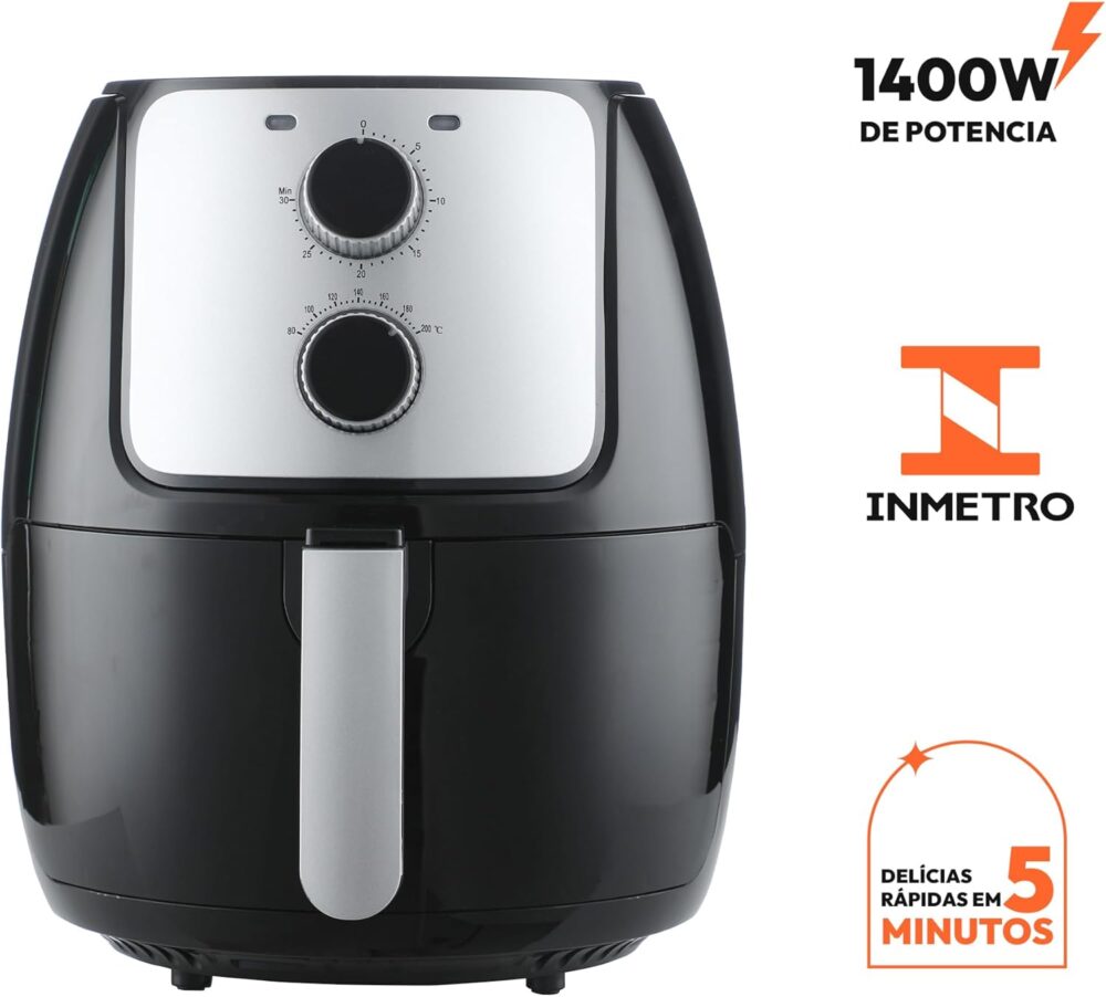 Fritadeira Elétrica sem oleo KOOKIN Air fryer 4L desligament... | É bom mesmo? Descubra antes de comprar - Image 5