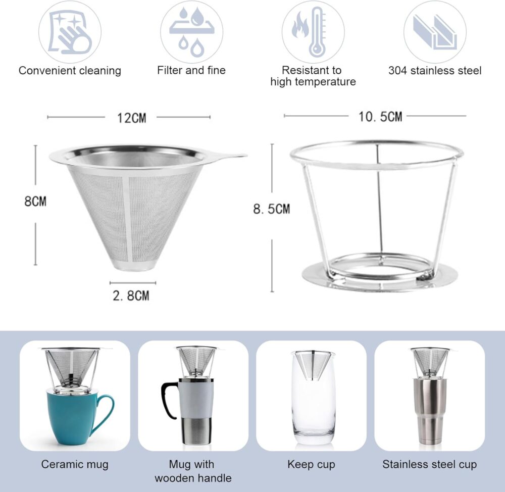 Yanyole Máquina de café derramada, filtro de café, gotejamen... - Image 2