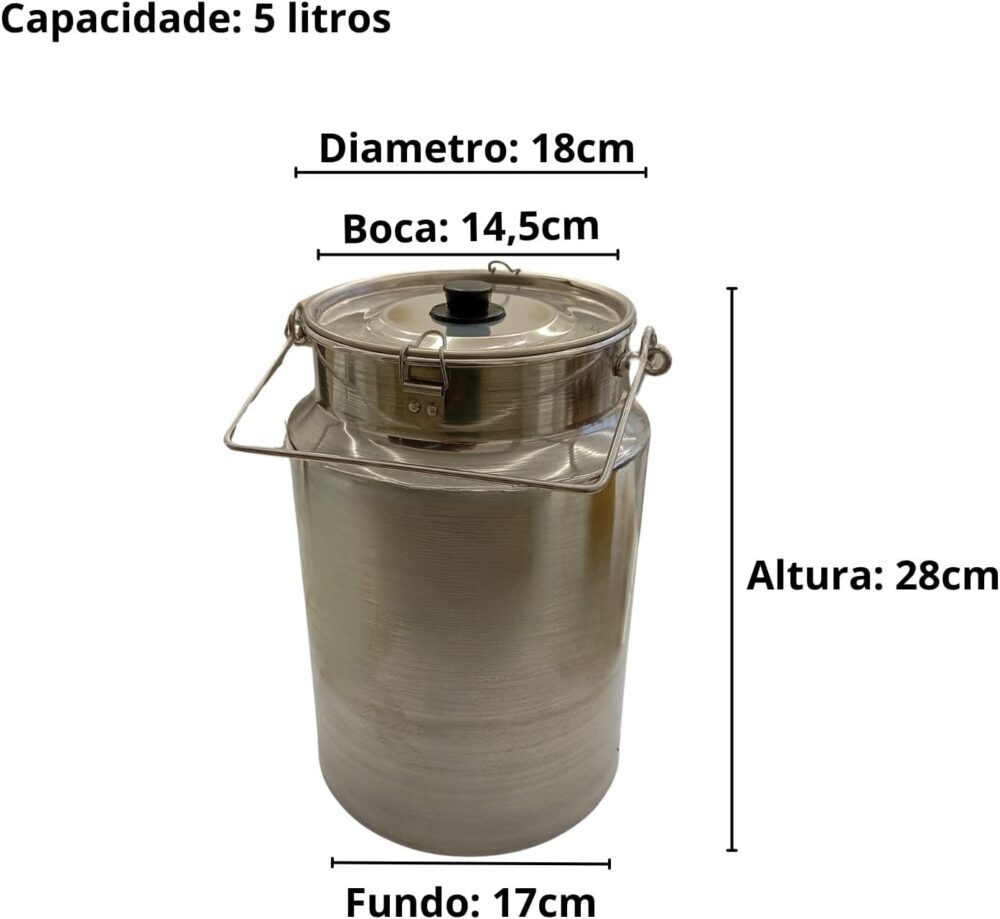 Deposito Para Leite (leiteira) - 5 Litros - Image 4