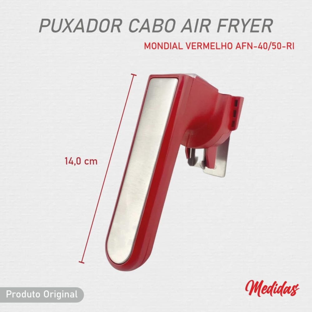Puxador Cabo Air Fryer Mondial Vermelho AFN-40/50-RI, Novo, ... | É bom mesmo? Descubra antes de comprar - Image 2